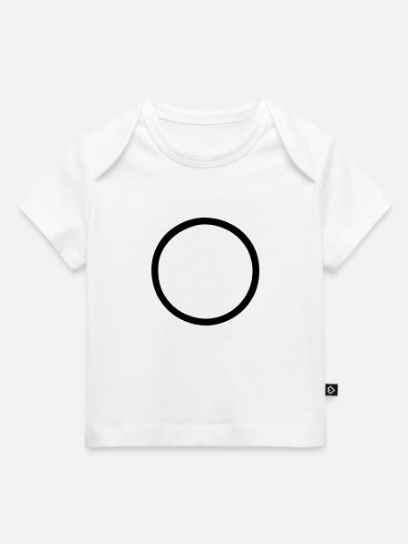 Runder Kreis 2 dick - Baby Premium Organic T-Shirt - Weiß