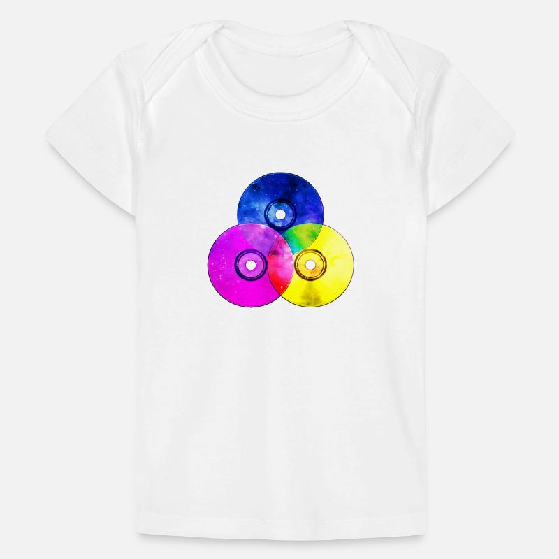 Colourful CDs (triangle) Baby Premium Organic T-shirt