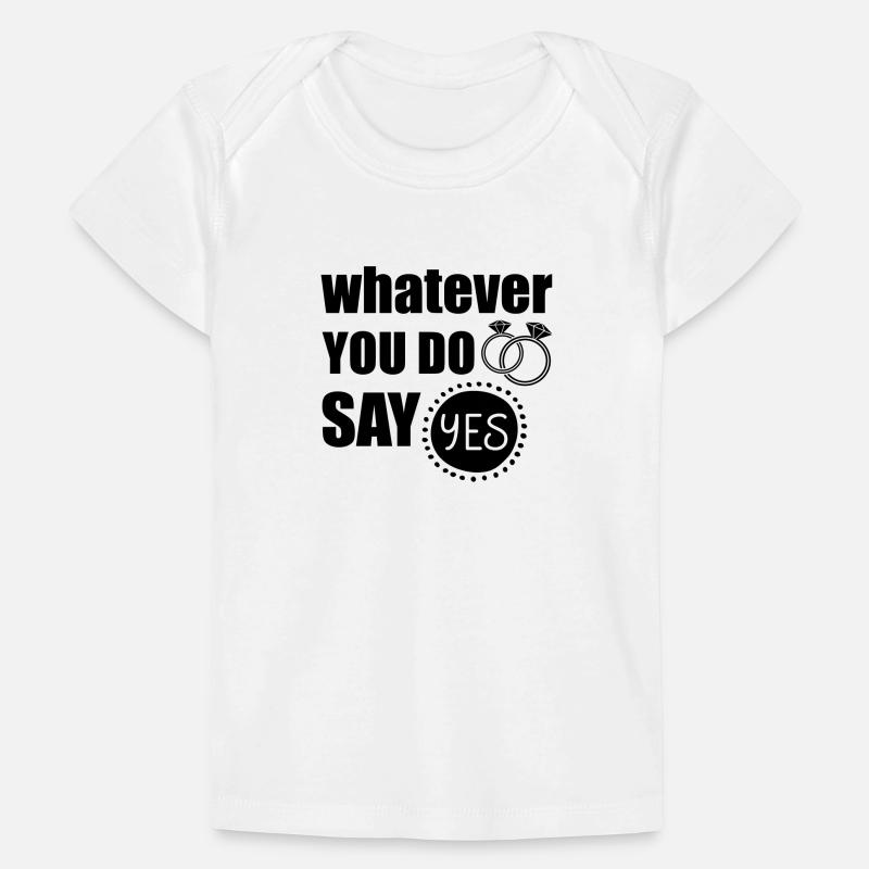 Demande en mariage T-shirt Premium bébé bio