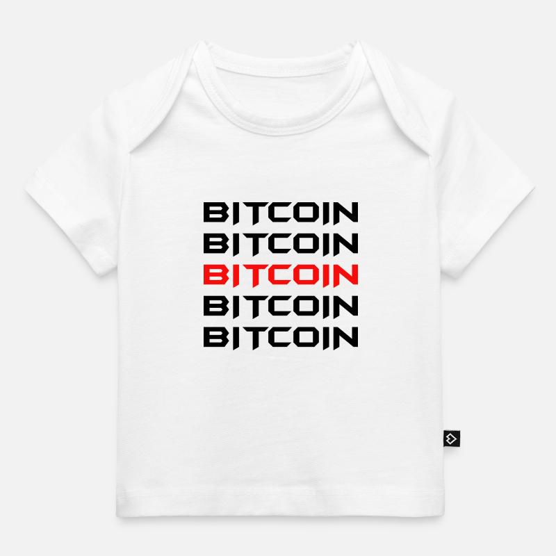 Trading de Bitcoin et d'actions cryptographiques - T-shirt Premium bébé bio - blanc