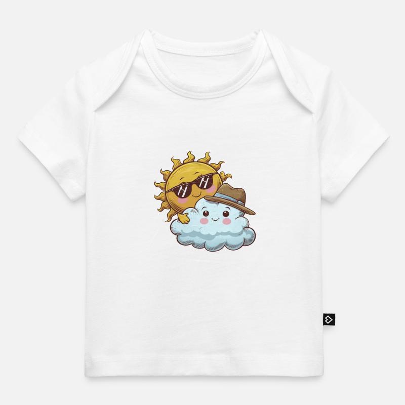 Sonja et Sören Wolkenfreund - T-shirt Premium bébé bio - blanc