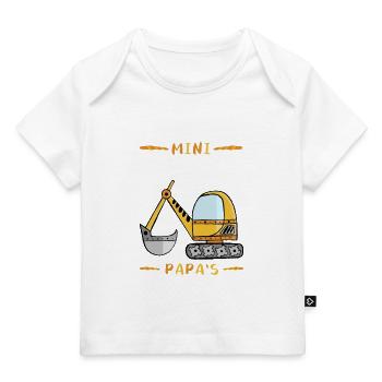 Baby Kind Bauleiter Geschenk - Baby Premium Organic T-Shirt - Weiß - Vorne