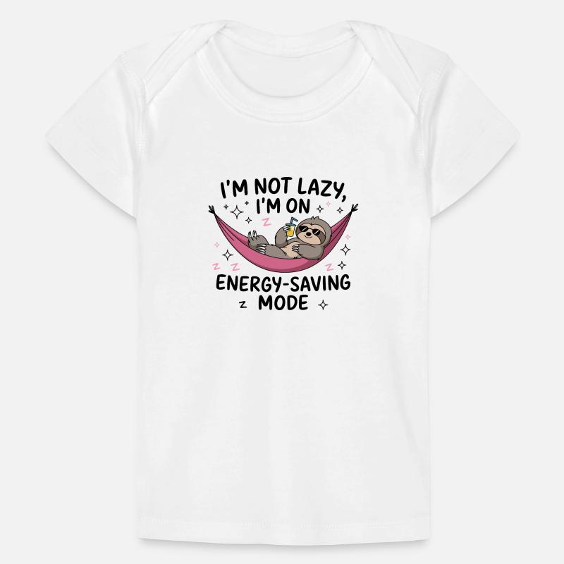 Lazy Sloth Energy Saving Baby Premium Organic T-shirt