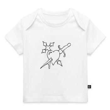 heart attack - Baby Premium Organic T-shirt - white - Front