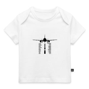 Flugzeug Geschenk Fliegen Pilot Aviation Copilot - Baby Premium Organic T-Shirt - Weiß - Vorne
