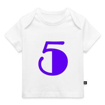 5 JAHRE. 5-JÄHRIGES JUBILÄUM. GEBURTSTAG 5 JAHRE. 5 - Baby Premium Organic T-Shirt - Weiß - Vorne