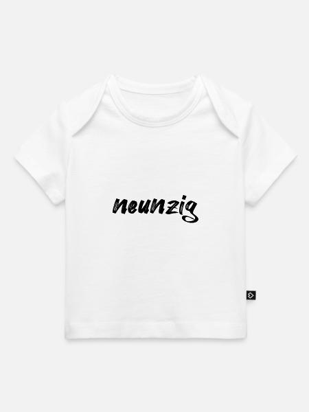 Neunzig Schriftzug - Baby Premium Organic T-Shirt - Weiß