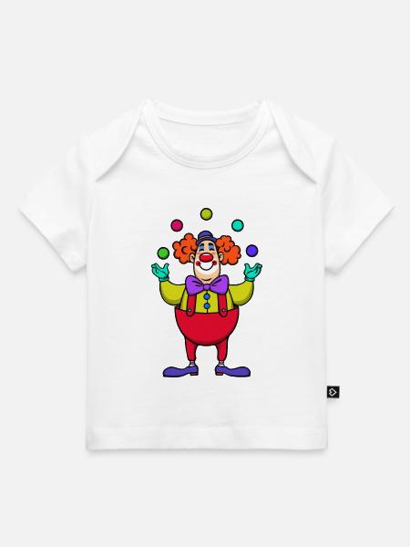 Karneval Fasching Clown - Baby Premium Organic T-Shirt - Weiß