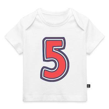 5. 5 JAHRE. 5. JUBILÄUM. 5-JÄHRIGES JUBILÄUM - Baby Premium Organic T-Shirt - Weiß - Vorne