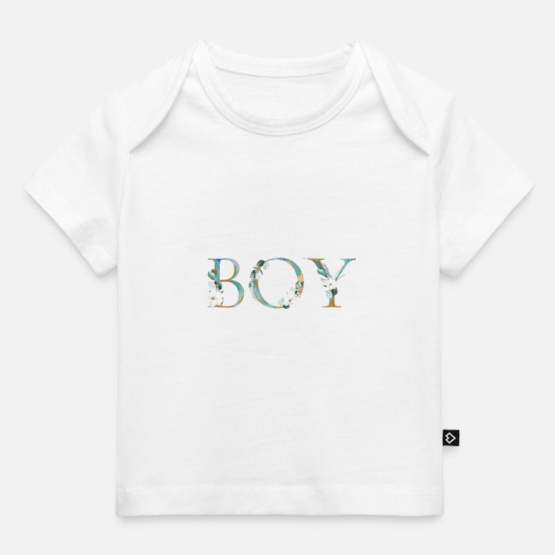 C’est un garçon! Personnalisable - T-shirt Premium bébé bio - blanc