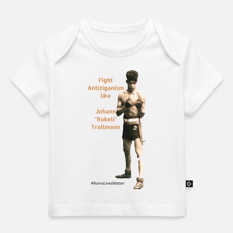 Combattez l'antiziganisme comme Johann Rukeli Trollmann - T-shirt Premium bébé bio - blanc