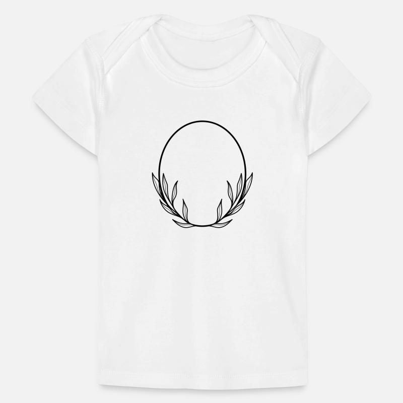 Willow leaf Boho Floral Wreath Baby Premium Organic T-shirt