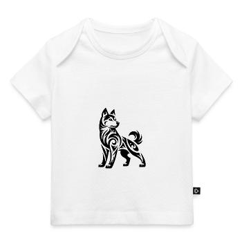 Tribal Husky with mystical charisma - Baby Premium Organic T-shirt - white - Front