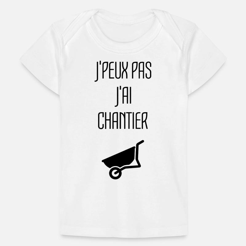 Chantier Construction Maçon Ciment Construire T-shirt Premium bébé bio