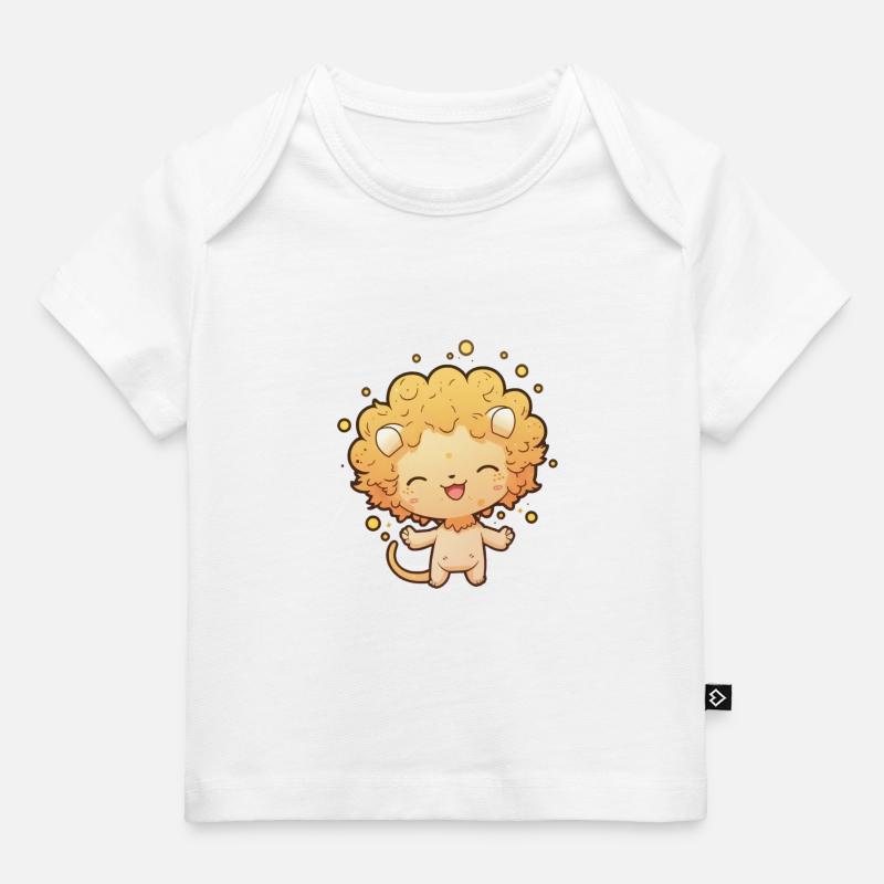 Doux signe du zodiaque Lion - T-shirt Premium bébé bio - blanc