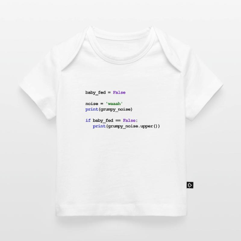 Python Code New Baby - Feed baby Baby Premium Organic T-shirt