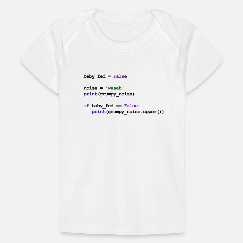 Python Code New Baby - Feed baby Baby Premium Organic T-shirt
