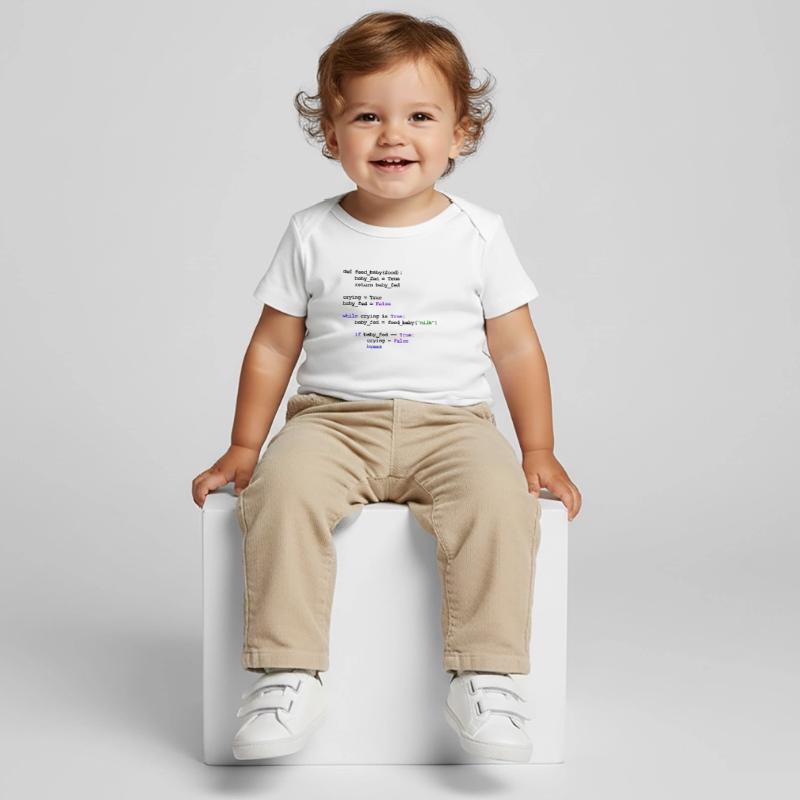 Python Code New Baby - Donner du lait pour bébé T-shirt Premium bébé bio