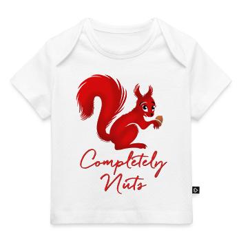 Complètement fou - L’écureuil fou - T-shirt Premium bébé bio - blanc - Devant