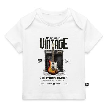 I'm Not Old I'm Vintage Retro 2001 Guitar - Baby Premium Organic T-shirt - white - Front