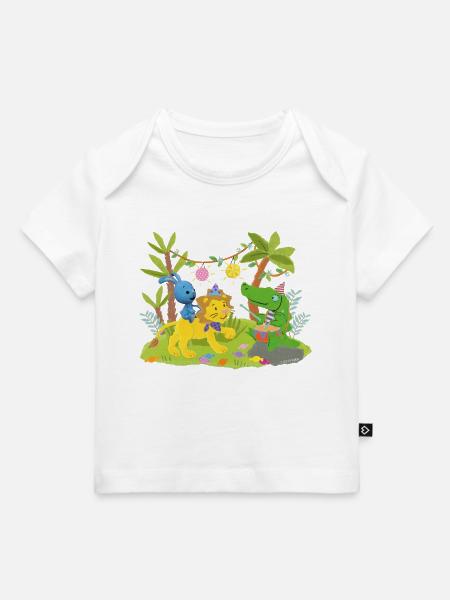 KiKANiNCHEN Dschungelparty - Baby Premium Organic T-Shirt - Weiß