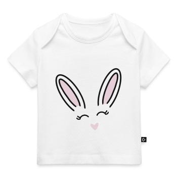 Lapin mignon - T-shirt Premium bébé bio - blanc - Devant