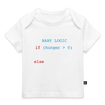 Baby logischen Computer Geschenk Baby Body - Baby Premium Organic T-Shirt - Weiß - Vorne