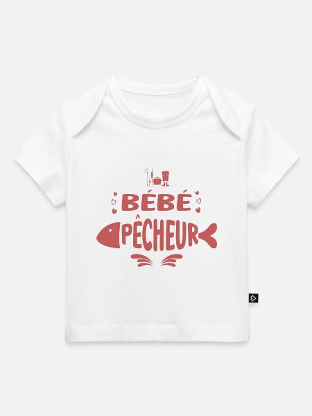 Bébé Pêcheur - T-shirt Premium bébé bio - blanc