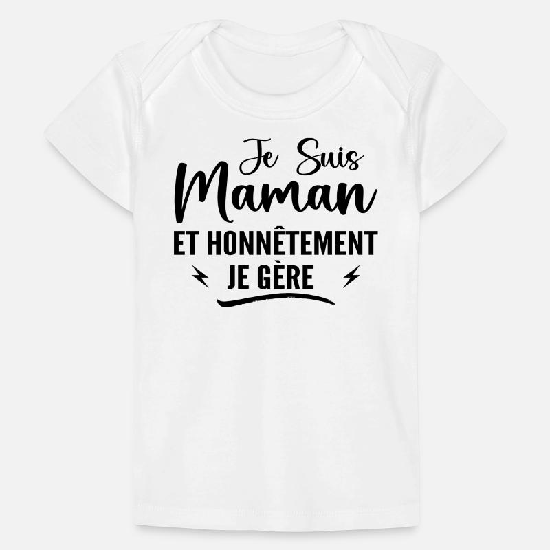 Mama und ehrlich gesagt schaffe ich es - Muttertag Baby Premium Organic T-Shirt