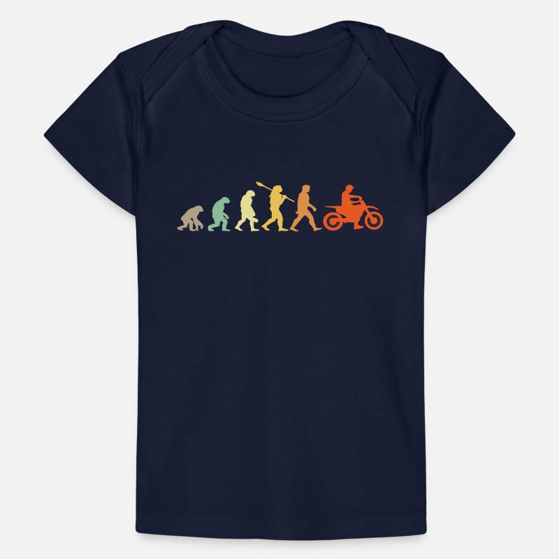 Evolution Motorradfahrer Baby Premium Organic T-Shirt