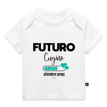 Futuro cugino - T-shirt Premium neonato bio - bianco - Fronte