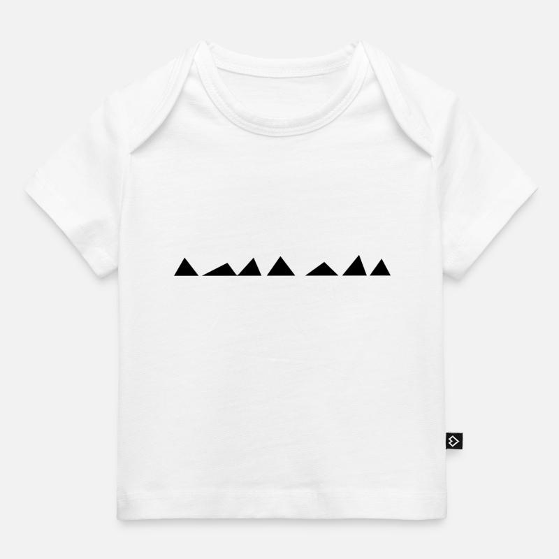 Triangles triangulaires - T-shirt Premium bébé bio - blanc