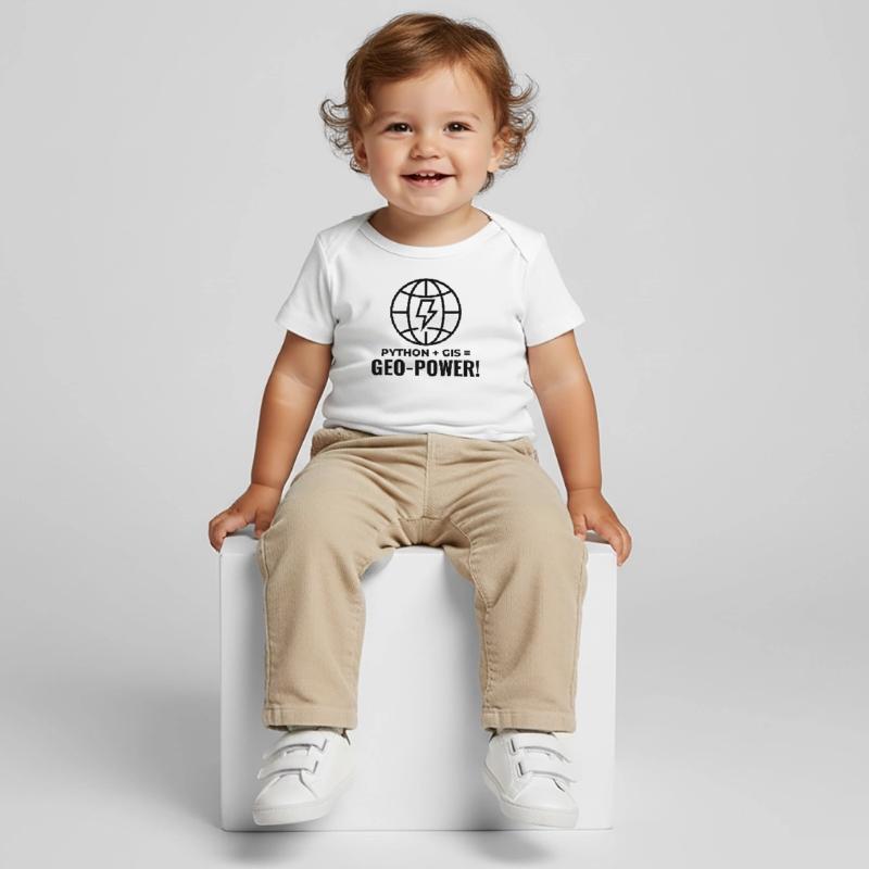 Python GIS Geo-Power Programmierung Geospatial Baby Premium Organic T-Shirt