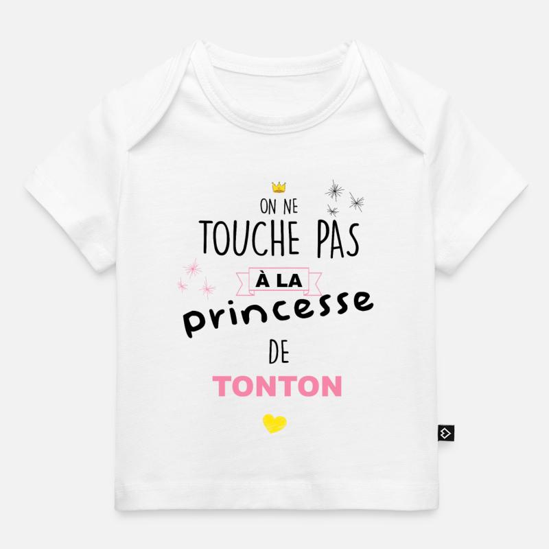 Bébé Princesse de tonton - T-shirt Premium bébé bio - blanc