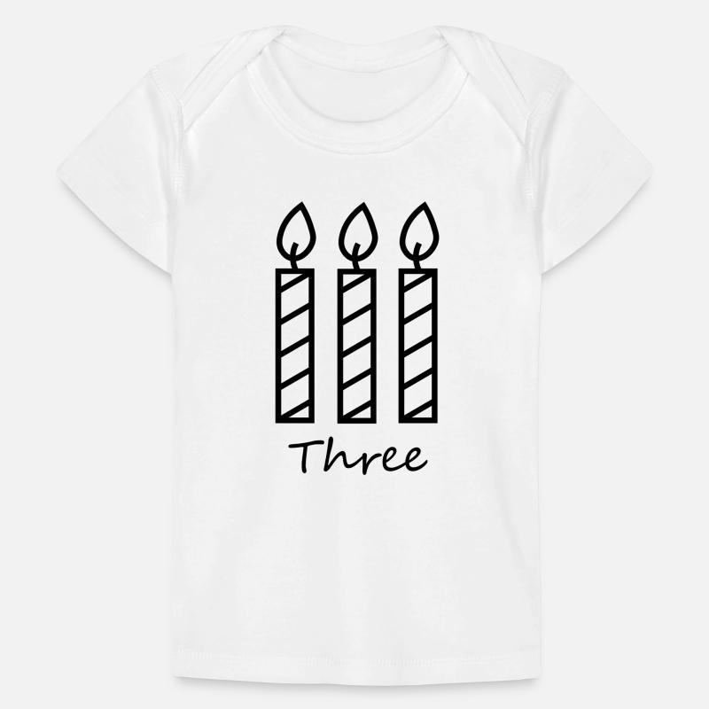 Three candles Baby Premium Organic T-shirt