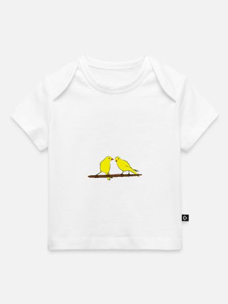 Kanarienvögel - Baby Premium Organic T-Shirt - Weiß