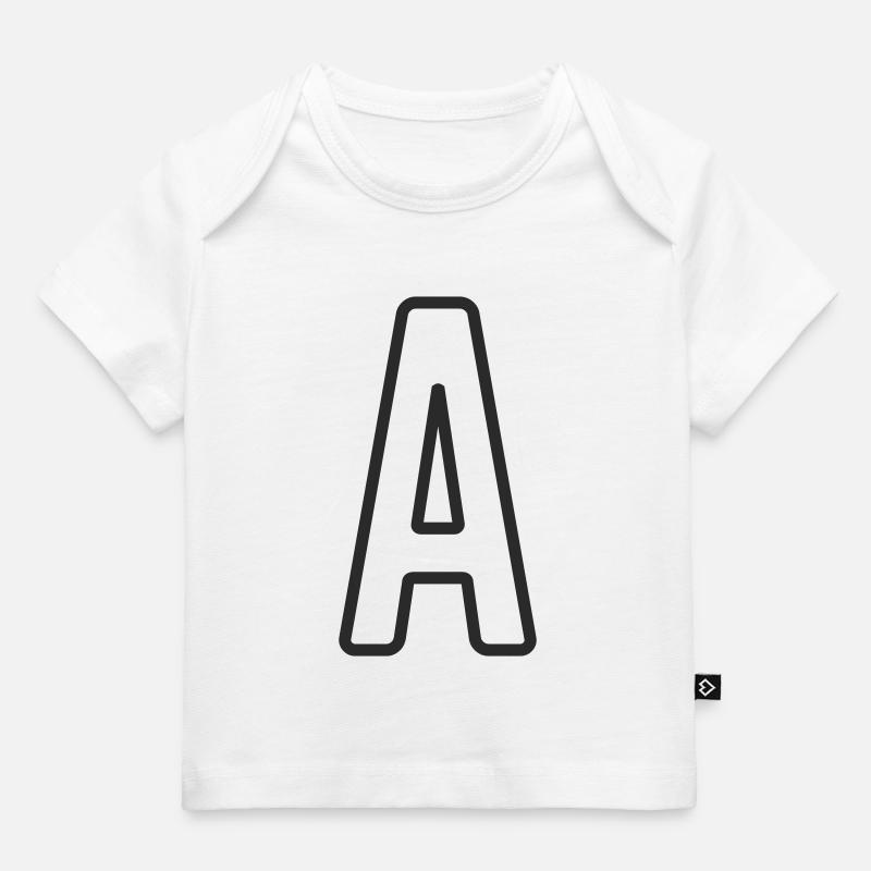 Buchstabe A Typodesign  - Baby Premium Organic T-Shirt - Weiß