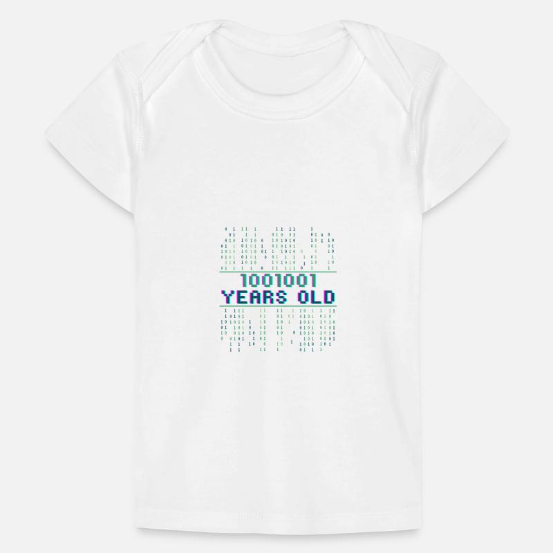 73rd Birthday 73 years old Binary Code Coder Baby Premium Organic T-shirt