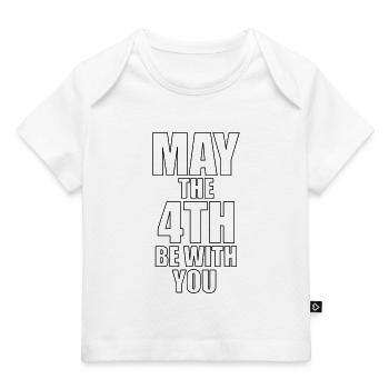 May the 4th be with you - T-shirt Premium bébé bio - blanc - Devant
