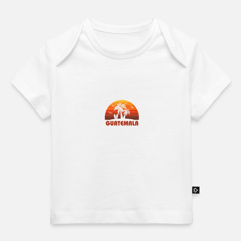 Cool Guatemala Beach coucher de soleil Souvenir - T-shirt Premium bébé bio - blanc