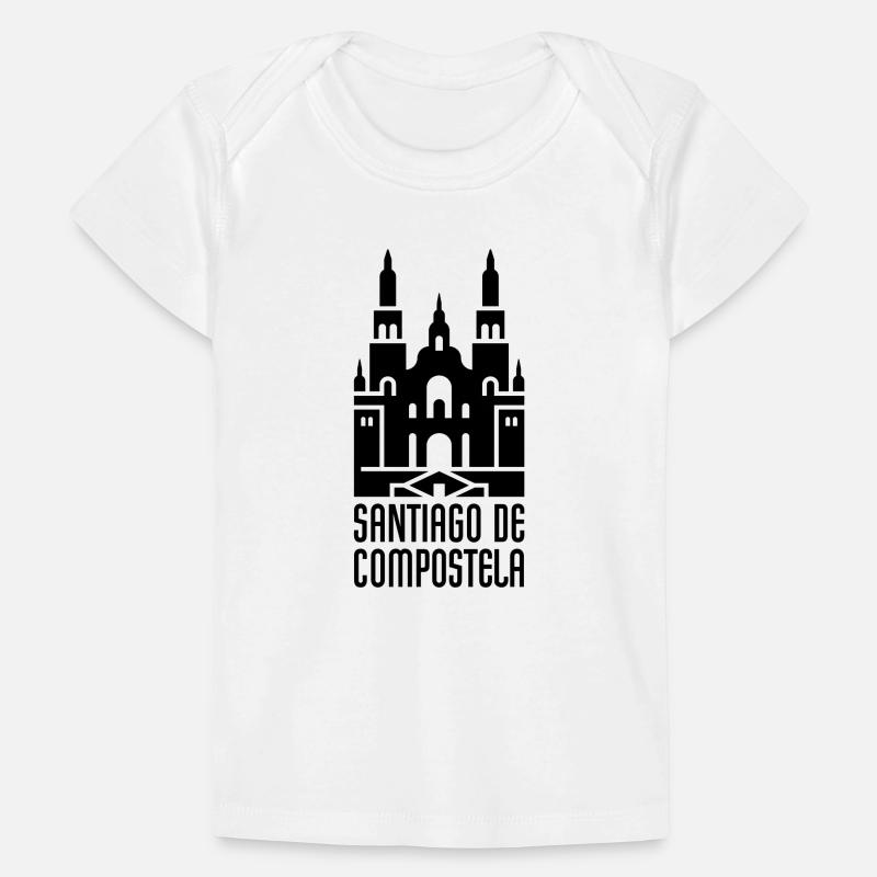 Cathédrale de Saint-Jacques de Compostelle | Chemin de Saint-Jacques T-shirt Premium bébé bio