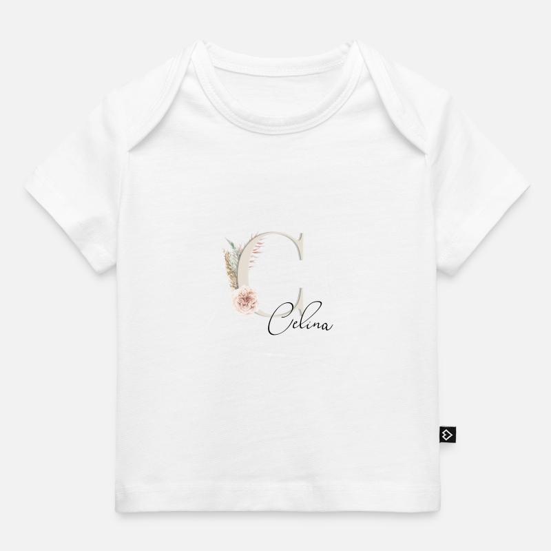 Celina! Nom Boho - T-shirt Premium bébé bio - blanc