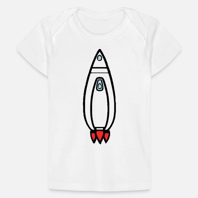 Vecteur de vol spatial spatial de fusée spatiale T-shirt Premium bébé bio