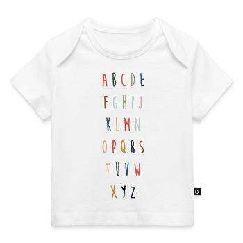 ABC - Baby Premium Organic T-Shirt - Weiß - Vorne