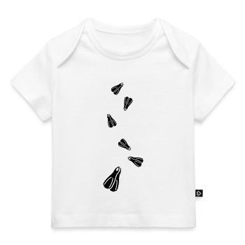 Diving Fins Diver silhouette - Baby Premium Organic T-shirt - white - Front