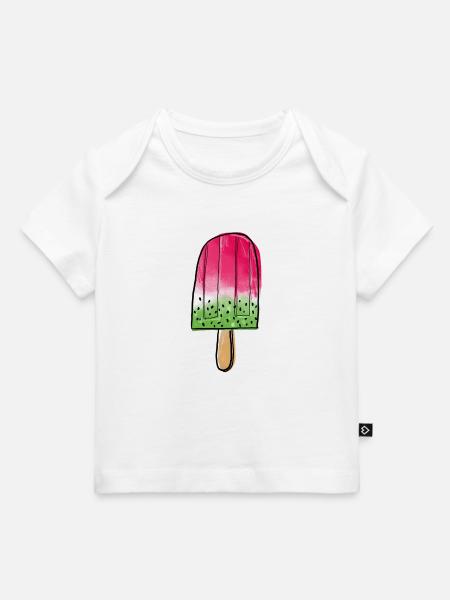 Icecream Watermelon - Baby Premium Organic T-Shirt - Weiß