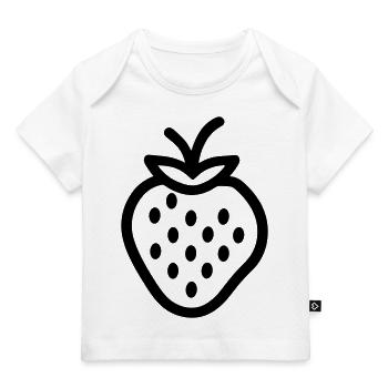 Erdbeere - Baby Premium Organic T-Shirt - Weiß - Vorne