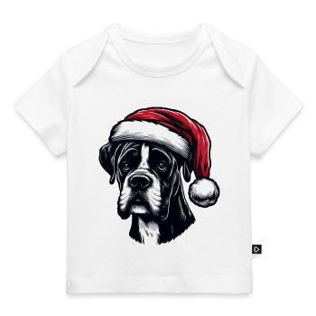 Boxerhund Weihnachtsgeschenke - Baby Premium Organic T-Shirt - Weiß - Vorne