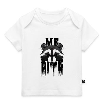 Ich beiße Waschbär - Baby Premium Organic T-Shirt - Weiß - Vorne