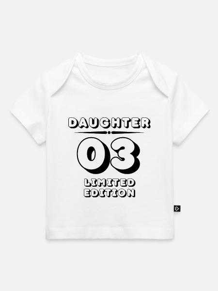 Fille 03 Édition Limitée - T-shirt Premium bébé bio - blanc